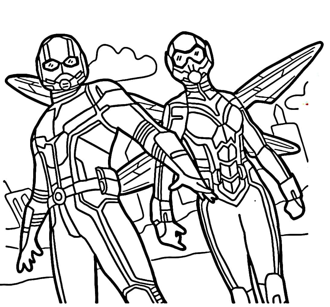 Ant-Man et la Guêpe coloring page