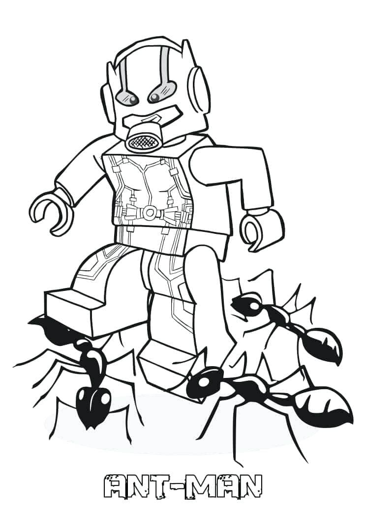 Coloriage Ant-Man Lego