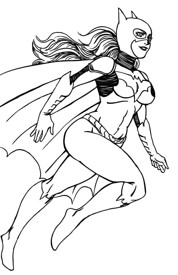 Batgirl DC Comics coloring page
