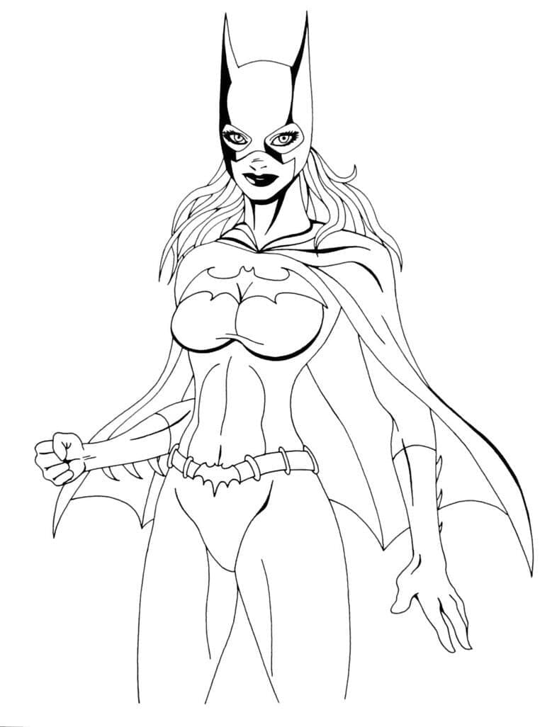 Batgirl Fantastique coloring page