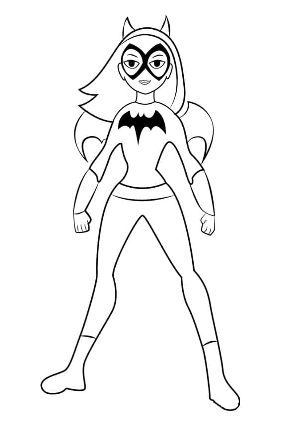 Batgirl Gratuit Pour les Enfants coloring page
