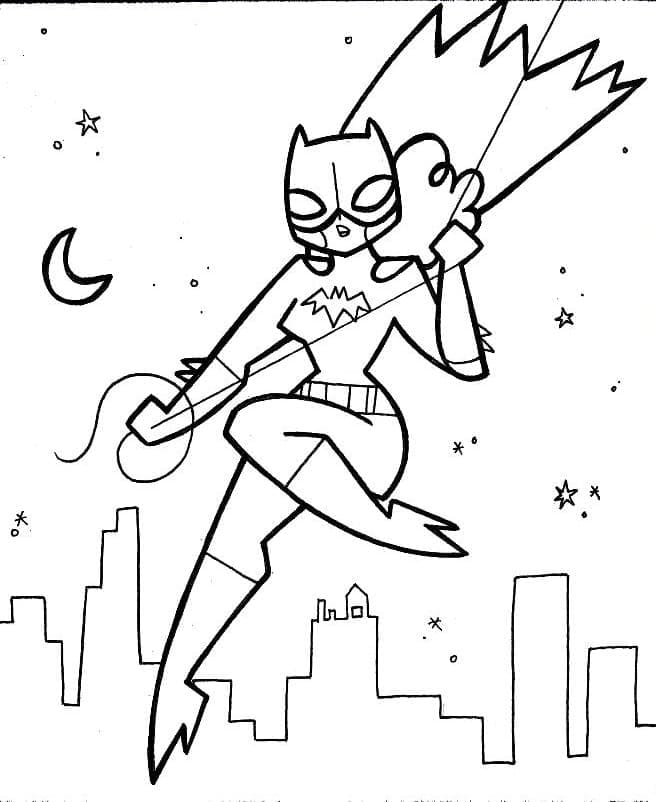 Batgirl Gratuit coloring page