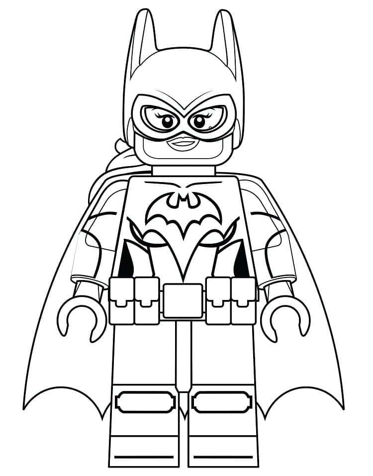 Batgirl Lego coloring page