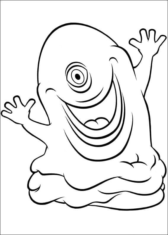Bob de Monstres contre Aliens coloring page