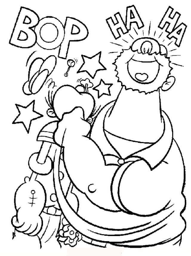 Brutus avec Popeye coloring page