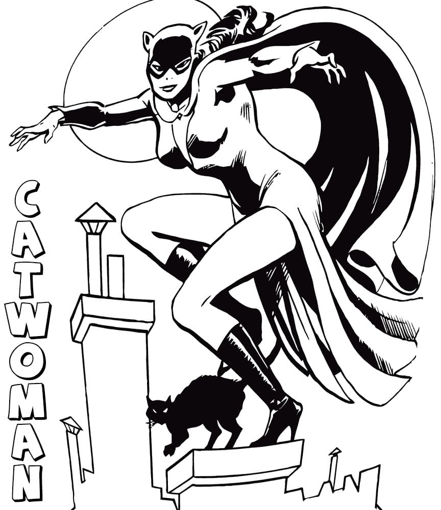 Catwoman Gratuit coloring page