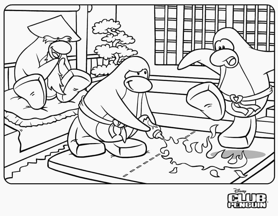 Club Penguin 2 coloring page