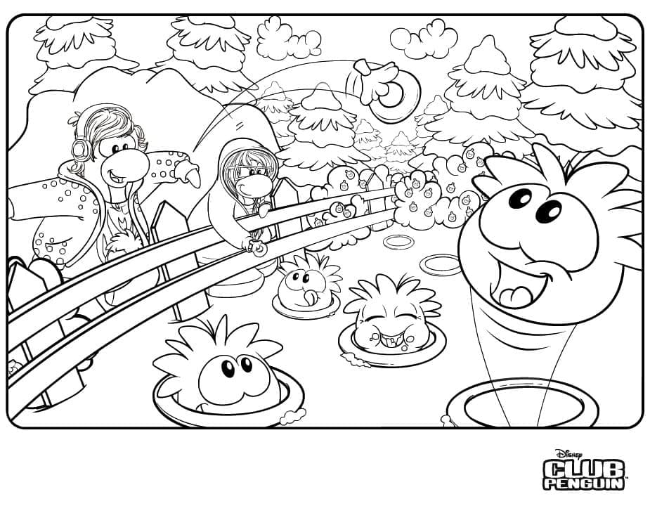 Club Penguin 9 coloring page