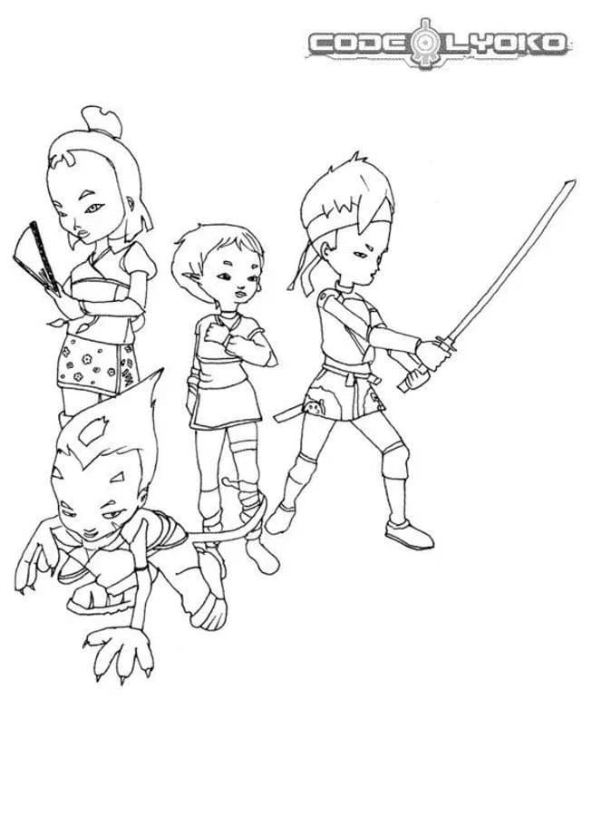 Code Lyoko Imprimable coloring page