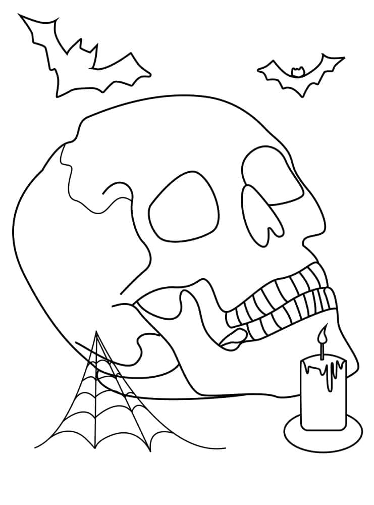 Crâne Normal coloring page