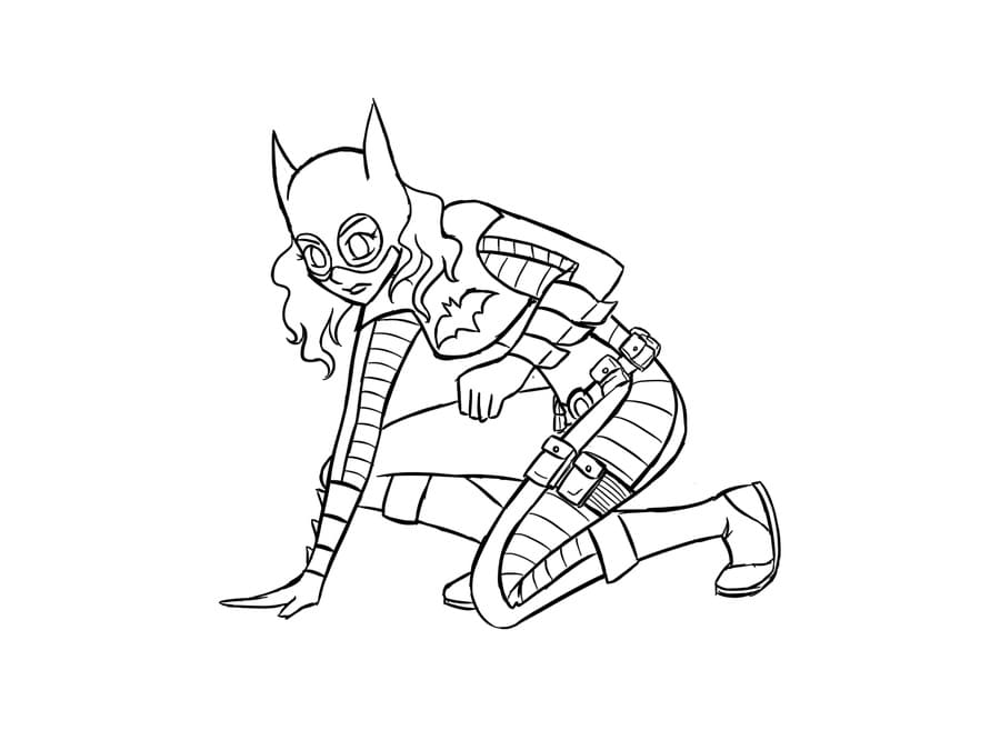 DC Super-héros Batgirl coloring page