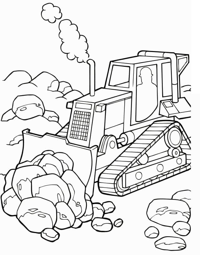 Dessin de Bulldozer coloring page