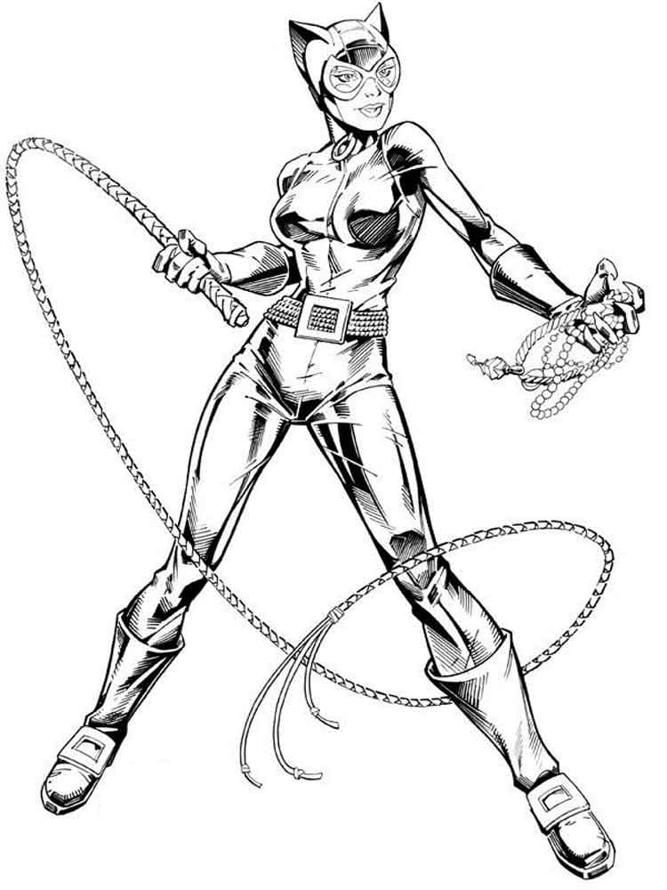 Dessin de Catwoman Gratuit coloring page