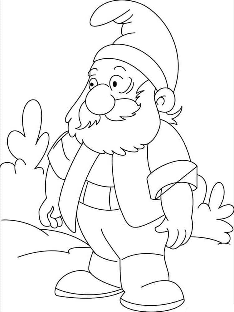 Dessin de Gnome Gratuit coloring page