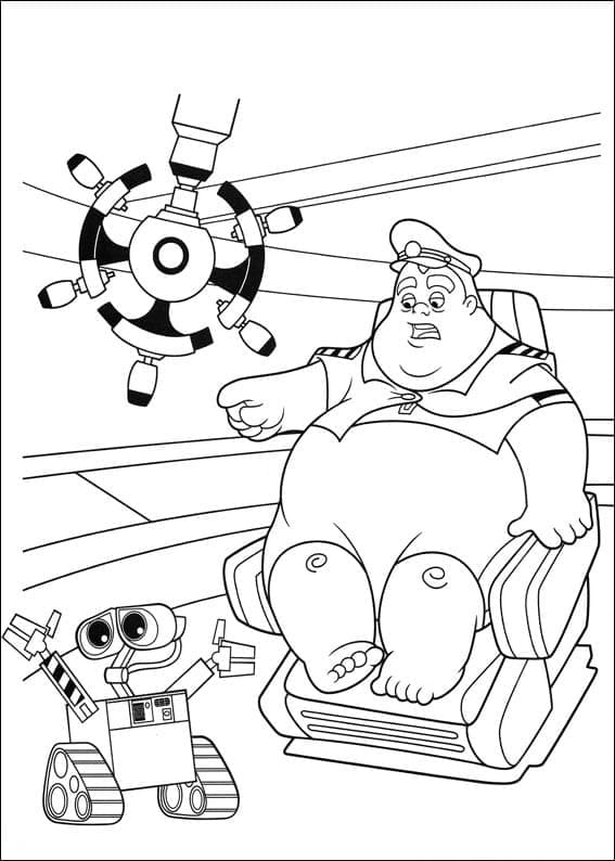 Dessin de Wall-E Gratuit coloring page