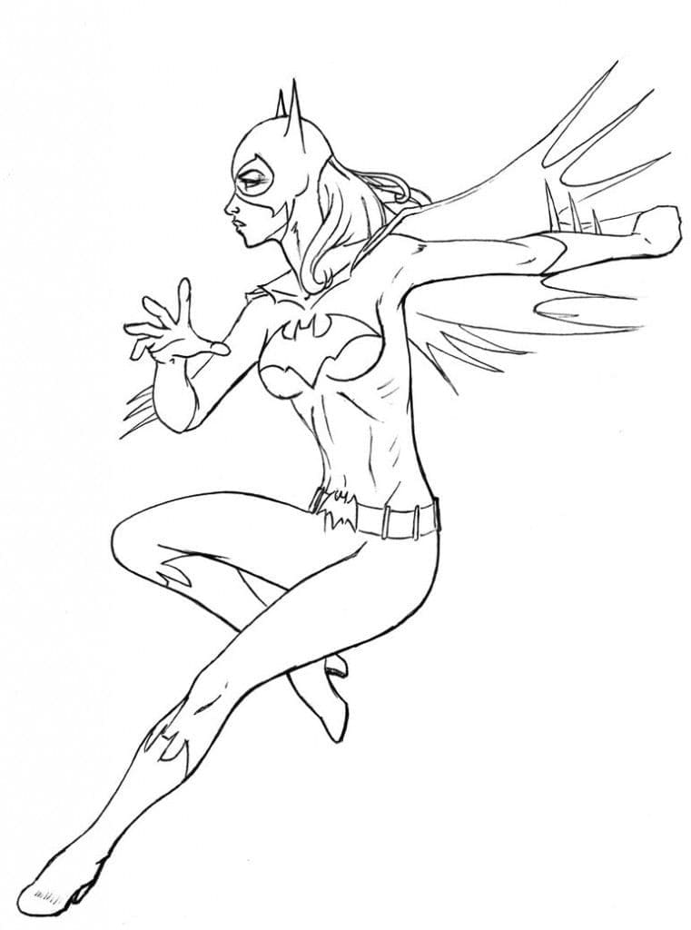 Dessin Gratuit de Batgirl coloring page