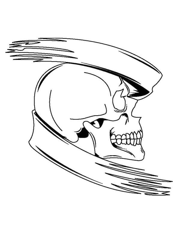 Dessin Gratuit de Crâne coloring page