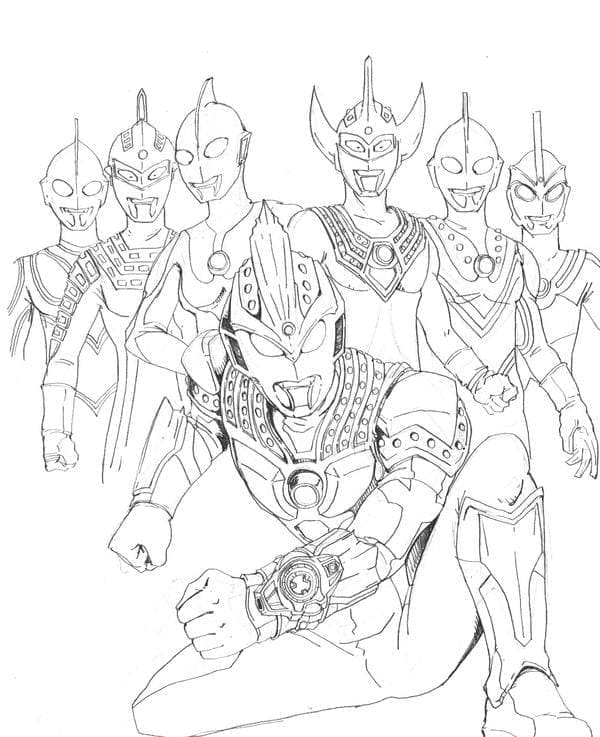 Dessin Gratuit d’Ultraman coloring page