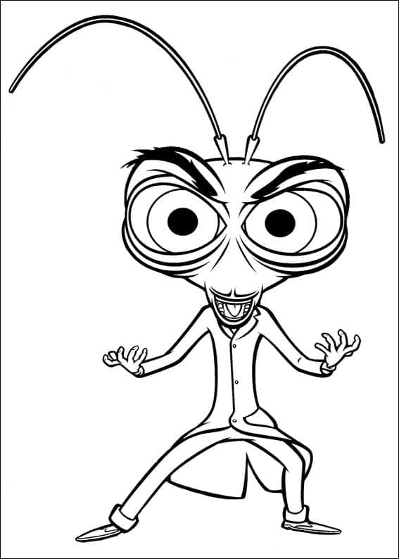Docteur Cafard de Monstres contre Aliens coloring page