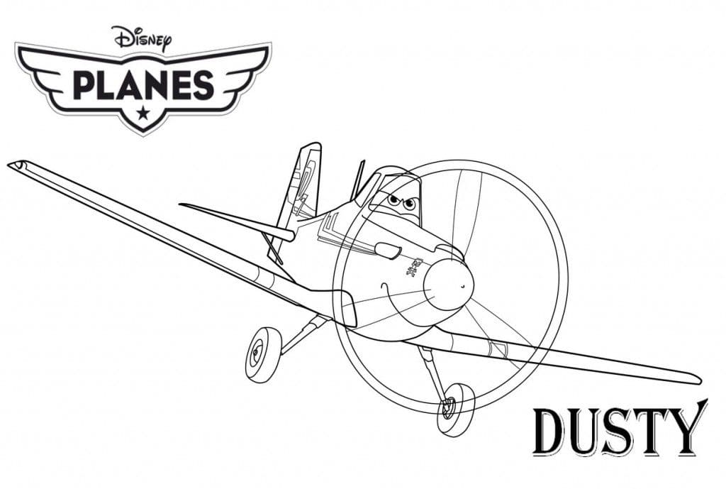 Dusty de Disney Planes coloring page