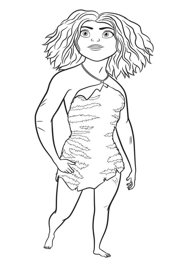 Eep Les Croods coloring page