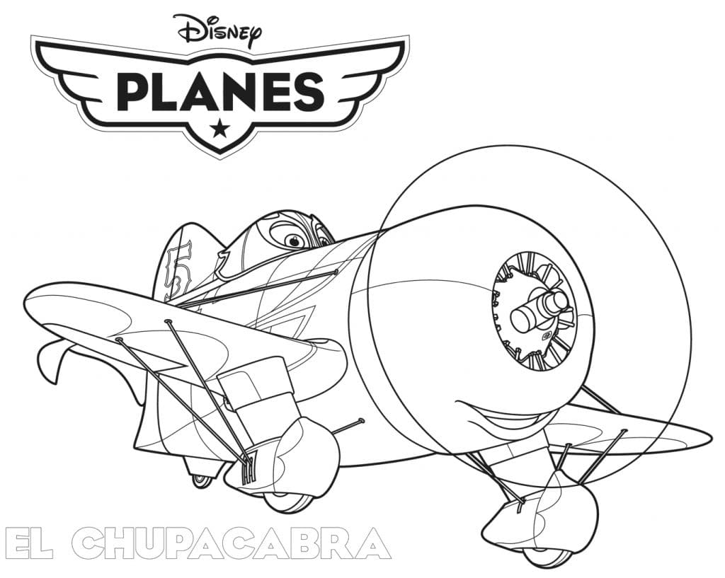 El Chupacabra de Planes coloring page