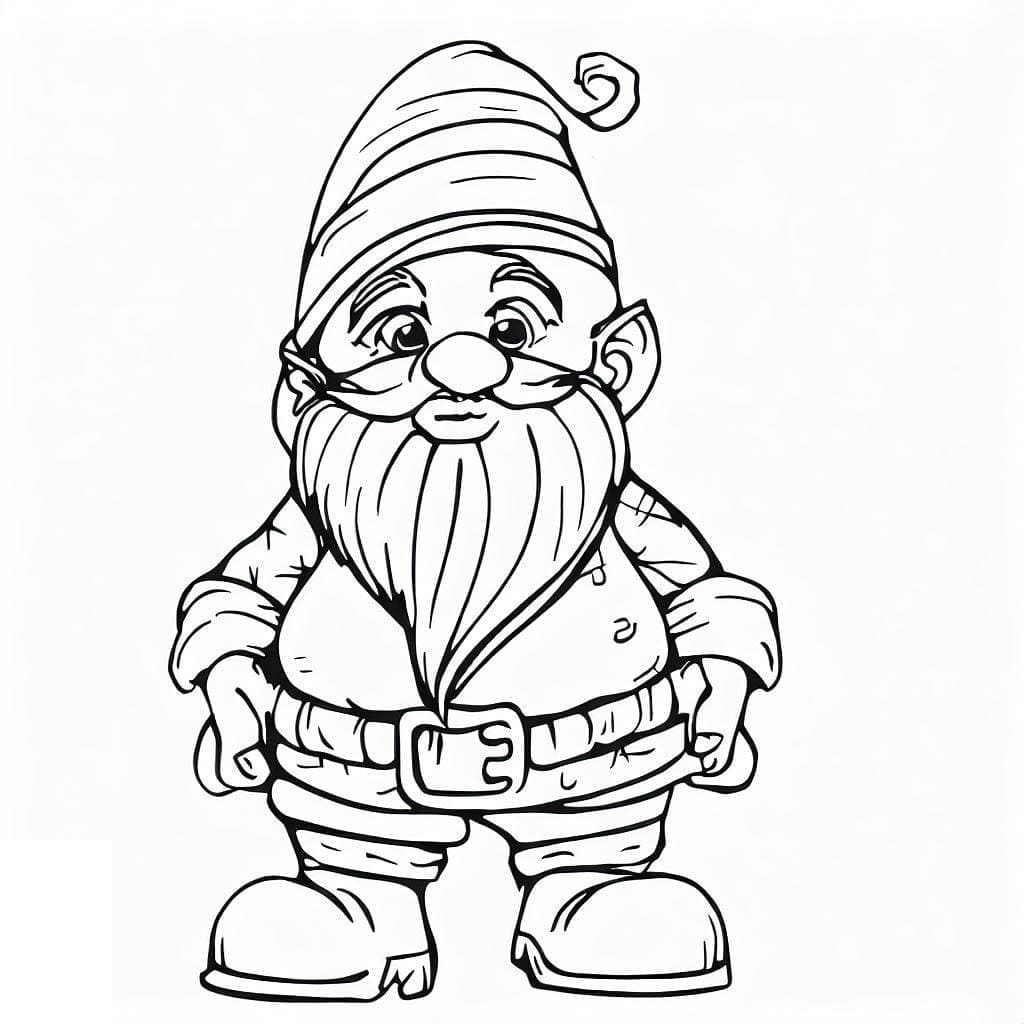 Gnome Gratuit Pour les Enfants coloring page