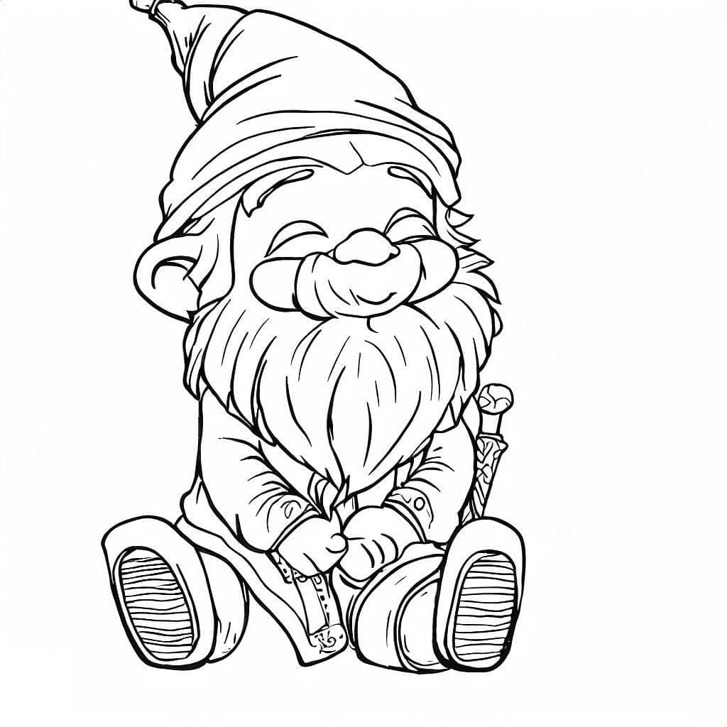 Gnome Gratuit coloring page