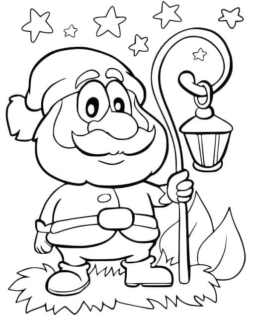 Gnome Imprimable coloring page