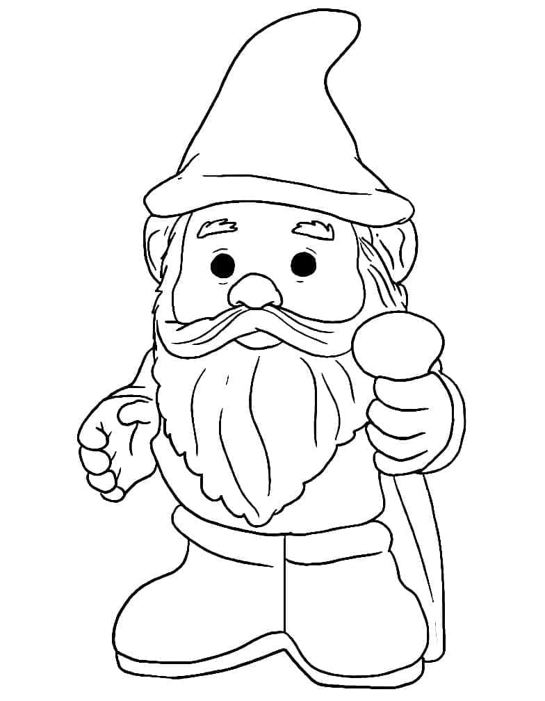 Gnome Pour Enfants coloring page
