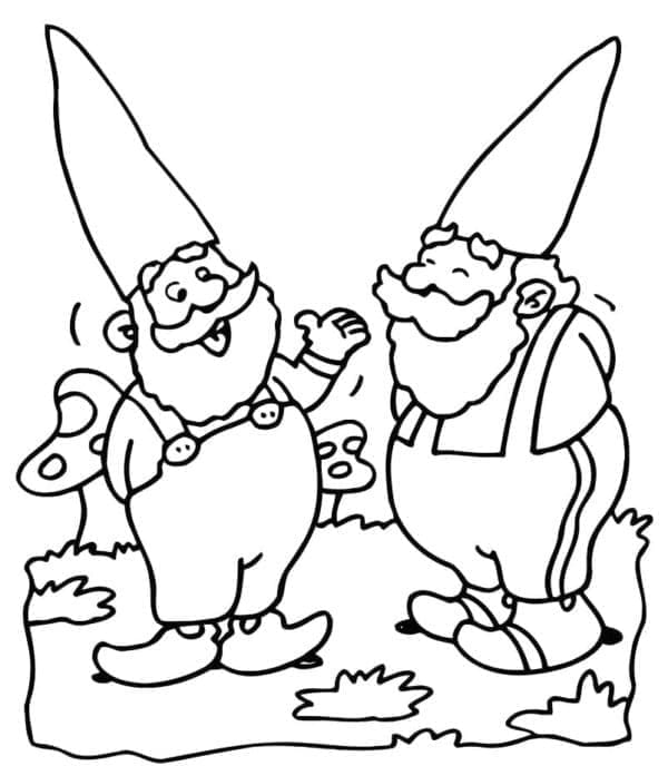 Gnomes Pour les Enfants coloring page