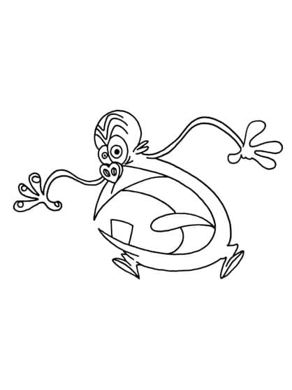 Gorgious Stupide coloring page