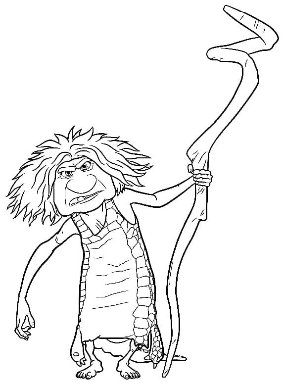 Gran Les Croods coloring page