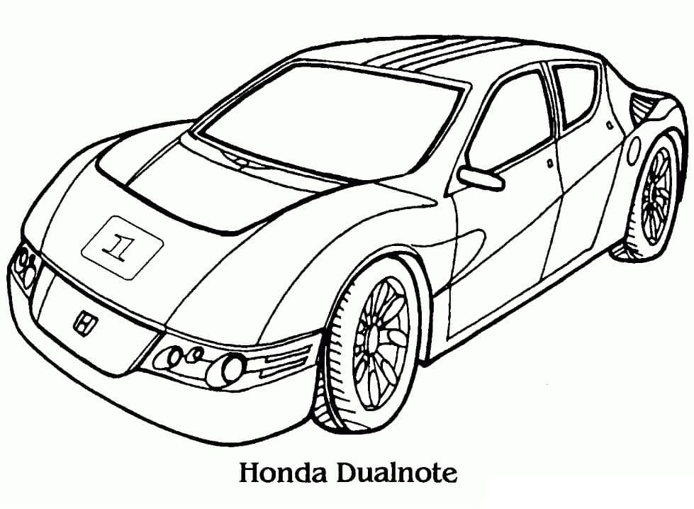 Coloriage Honda Dualnote