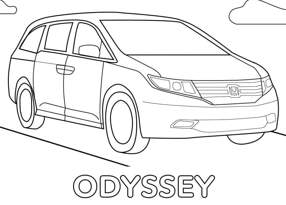 Honda Imprimable coloring page