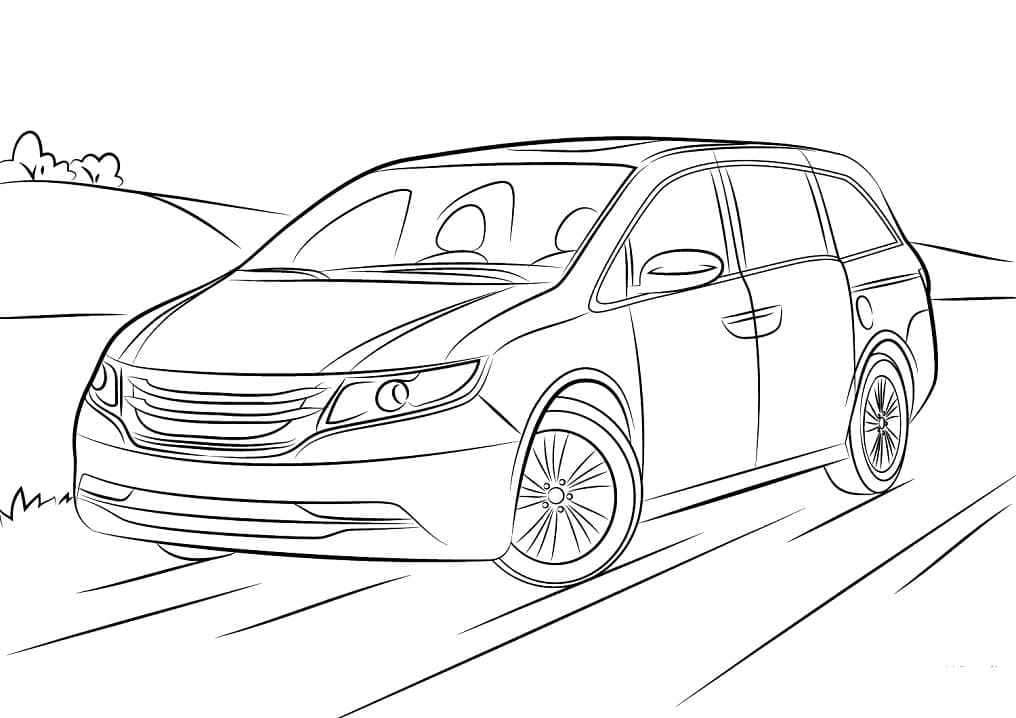 Honda Odyssey coloring page
