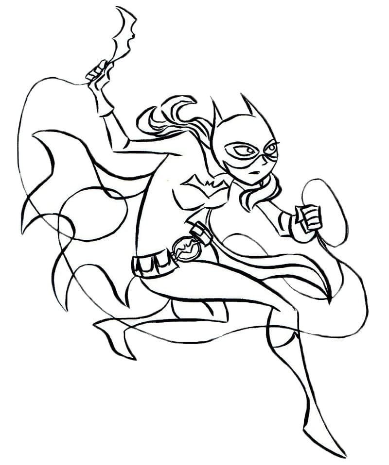 Image de Batgirl coloring page