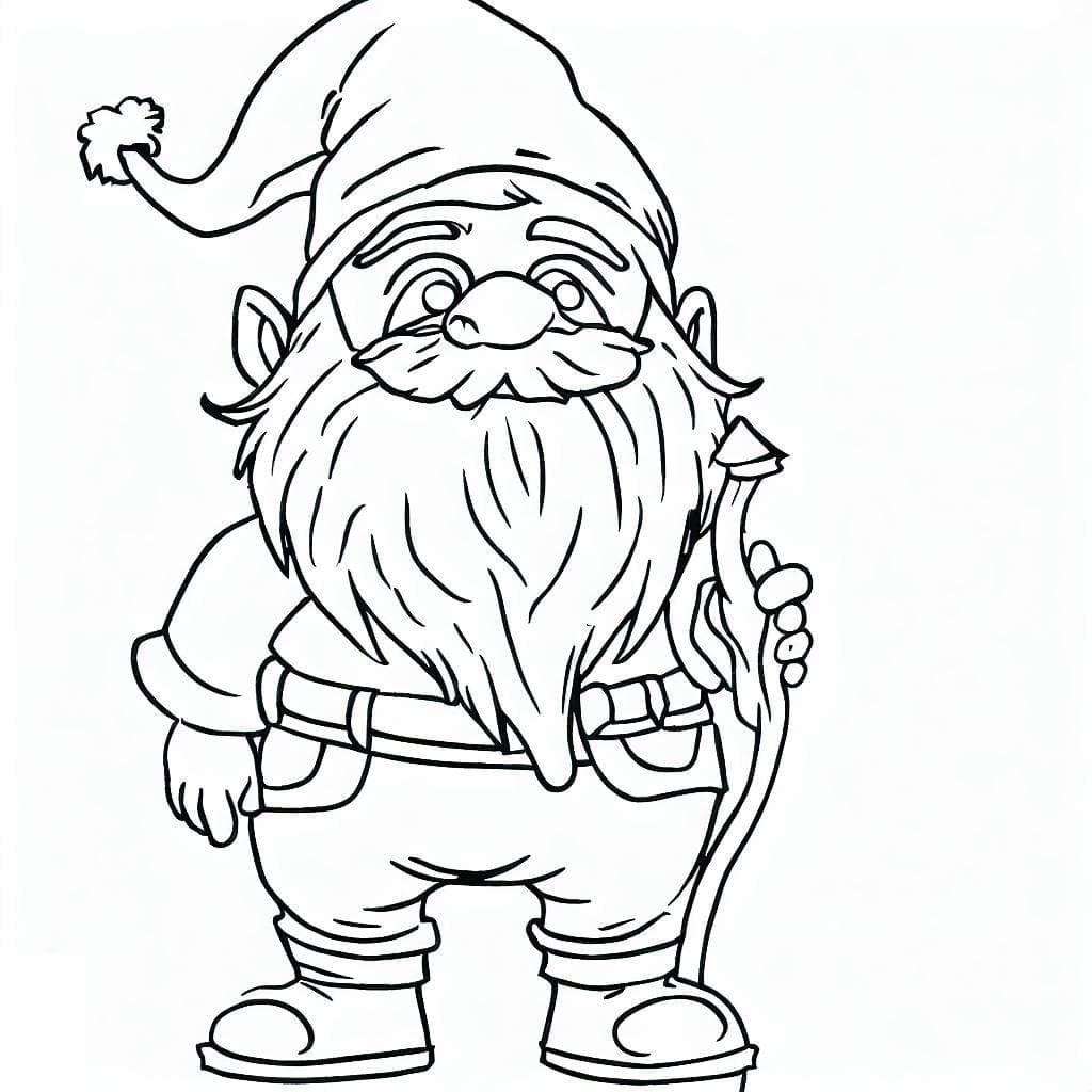 Image de Gnome coloring page