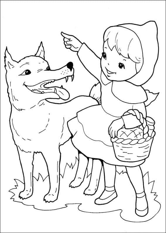 Coloriage Chaperon Rouge