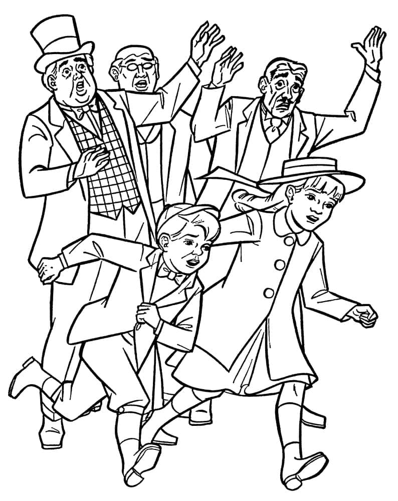 Image de Mary Poppins coloring page