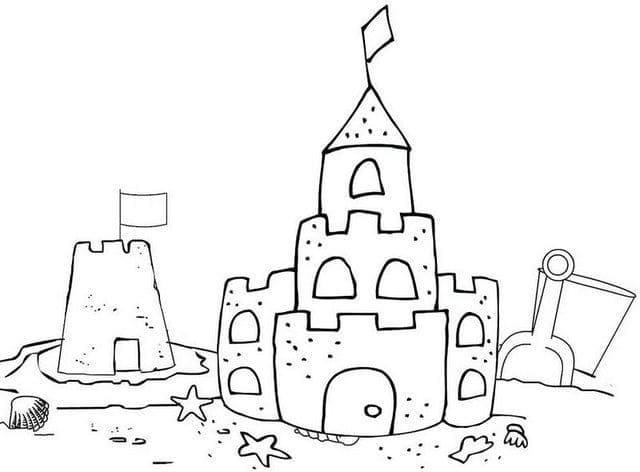Image du Château de Sable coloring page