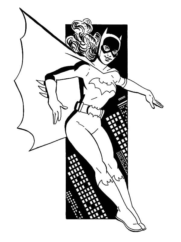 Incroyable Batgirl coloring page