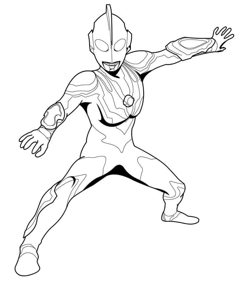 Incroyable Ultraman coloring page