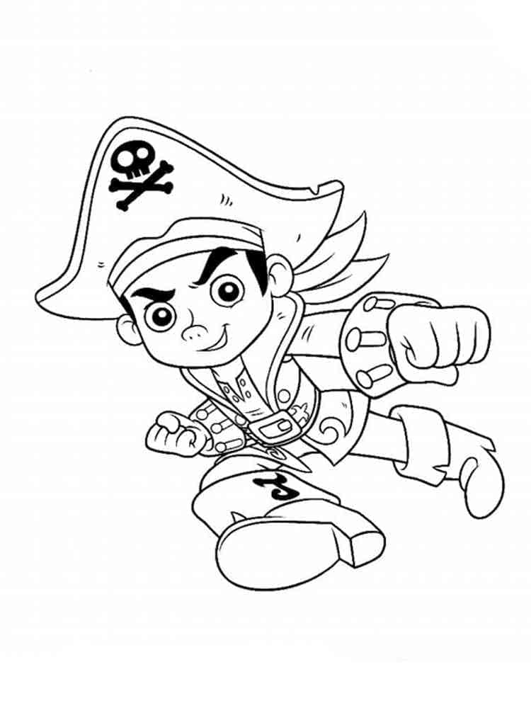 Coloriage Jake et les Pirates Pour Enfants
