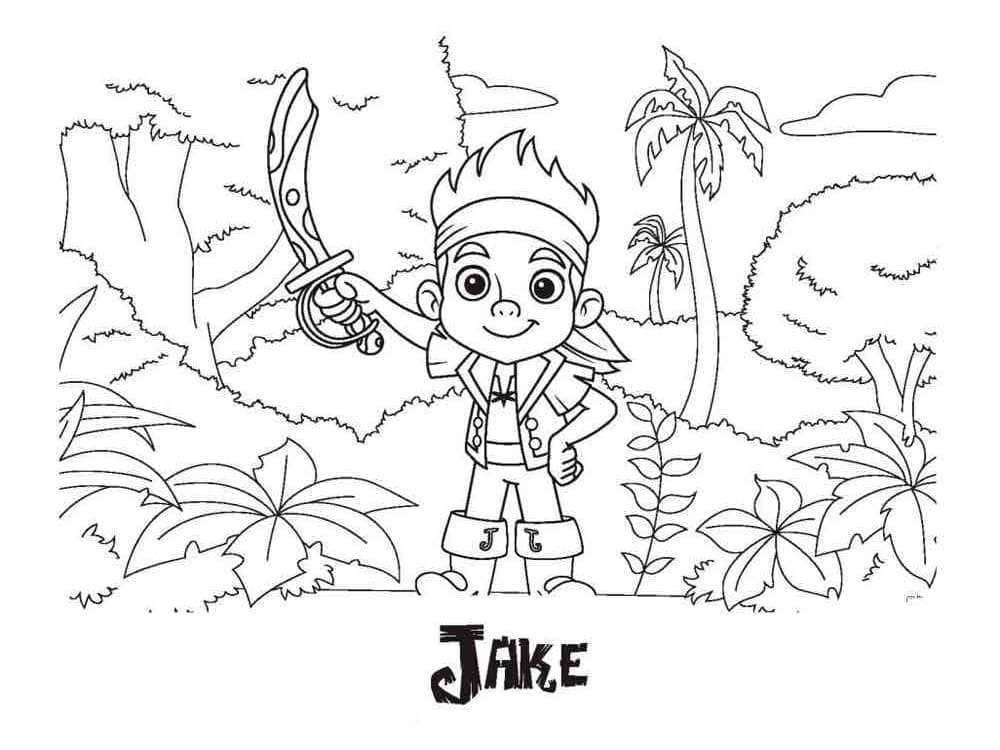 Jake et les Pirates Pour les Enfants coloring page