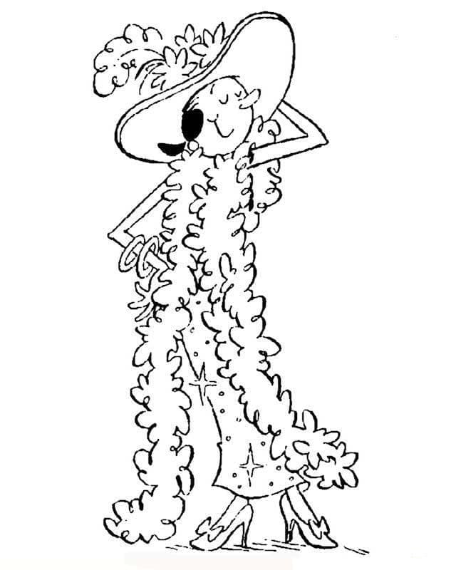 Jolie Olive Oyl coloring page