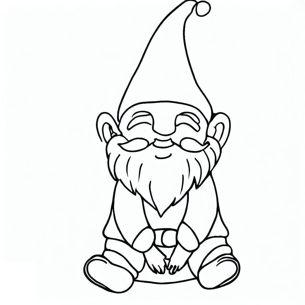 Le Gnome coloring page