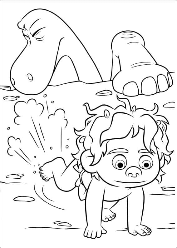 Le Voyage d’Arlo Pour les Enfants coloring page
