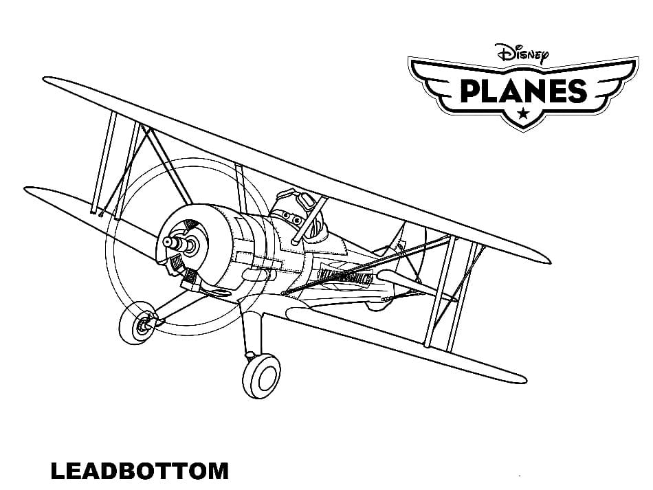 Leadbottom de Planes coloring page
