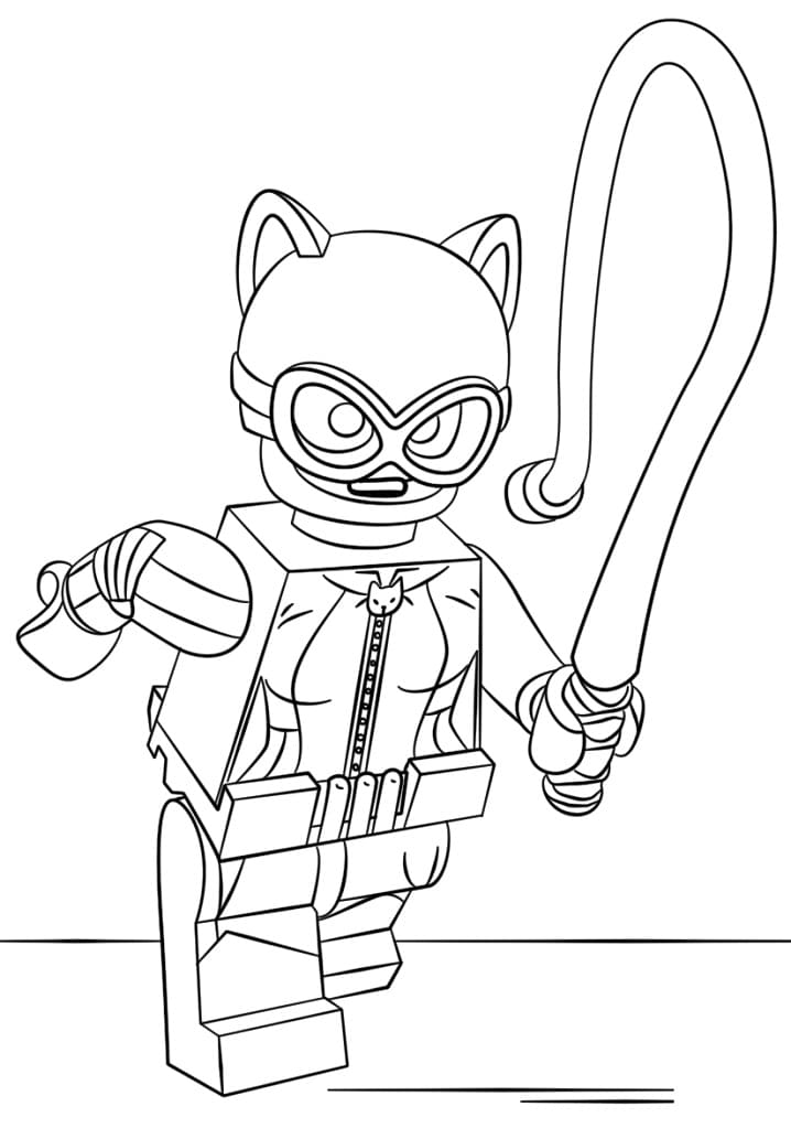 Coloriage Lego Catwoman